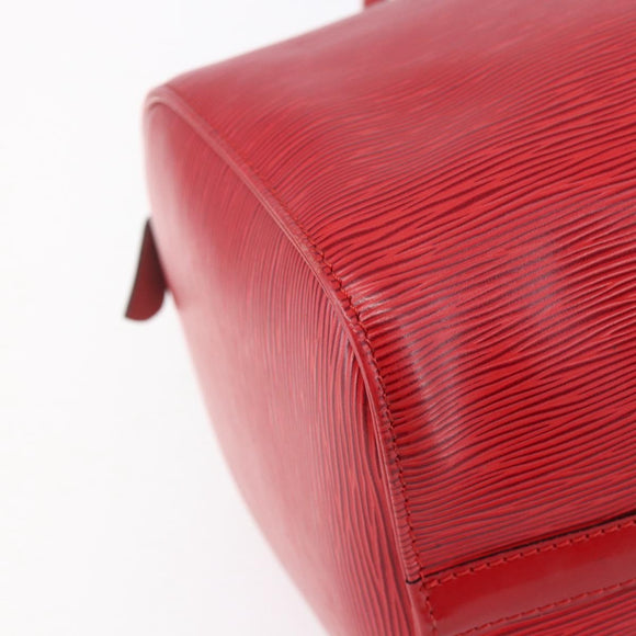 LOUIS VUITTON Epi Speedy 30 Hand Bag Castilian Red M43007 LV Auth 150715