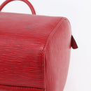 LOUIS VUITTON Epi Speedy 30 Hand Bag Castilian Red M43007 LV Auth 150715-15