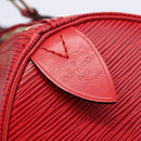 LOUIS VUITTON Epi Speedy 30 Hand Bag Castilian Red M43007 LV Auth 150715-17