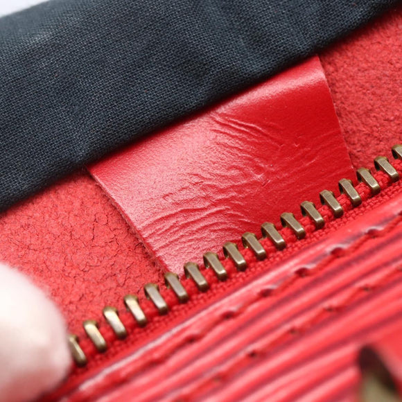 LOUIS VUITTON Epi Speedy 30 Hand Bag Castilian Red M43007 LV Auth 150715