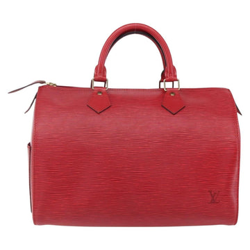LOUIS VUITTON Epi Speedy 30 Hand Bag Castilian Red M43007 LV Auth 150715 - 0