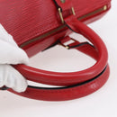 LOUIS VUITTON Epi Speedy 30 Hand Bag Castilian Red M43007 LV Auth 150715-7