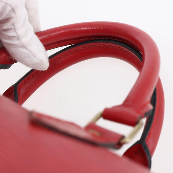 LOUIS VUITTON Epi Speedy 30 Hand Bag Castilian Red M43007 LV Auth 150715