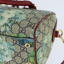 GUCCI GG Supreme Botanical Hand Bag PVC 2way Beige Gold 546314 Auth 150720-15
