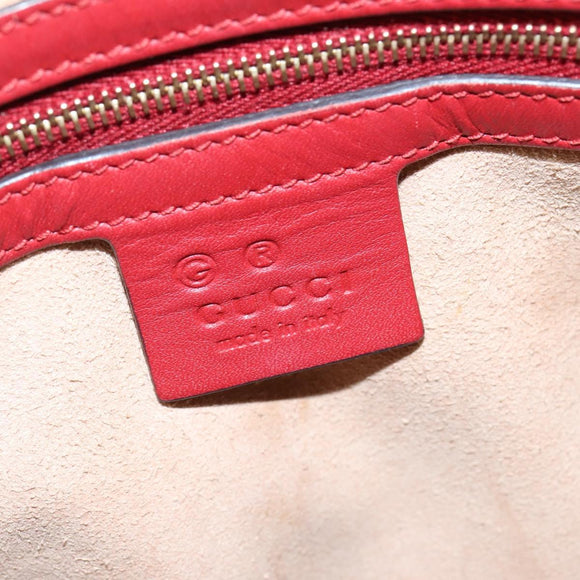 GUCCI GG Supreme Botanical Hand Bag PVC 2way Beige Gold 546314 Auth 150720