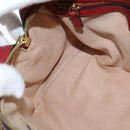 GUCCI GG Supreme Botanical Hand Bag PVC 2way Beige Gold 546314 Auth 150720-19