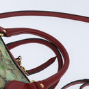GUCCI GG Supreme Botanical Hand Bag PVC 2way Beige Gold 546314 Auth 150720-8