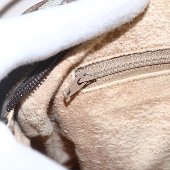 GUCCI GG Supreme Shoulder Bag PVC Leather Beige Gold 007 904 0014 Auth 150722