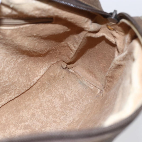 GUCCI GG Supreme Shoulder Bag PVC Leather Beige Gold 007 904 0014 Auth 150722