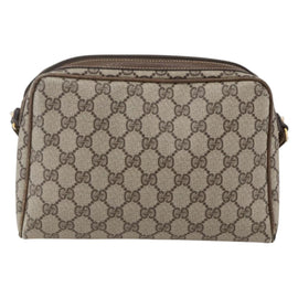 GUCCI GG Supreme Shoulder Bag PVC Leather Beige Gold 007 904 0014 Auth 150722 - 0