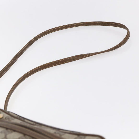 GUCCI GG Supreme Shoulder Bag PVC Leather Beige Gold 007 904 0014 Auth 150722