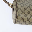 GUCCI GG Supreme Web Sherry Line Bag PVC Beige Gold 001 113 6472 Auth 150723-12