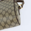 GUCCI GG Supreme Web Sherry Line Bag PVC Beige Gold 001 113 6472 Auth 150723-13