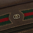 GUCCI GG Supreme Web Sherry Line Bag PVC Beige Gold 001 113 6472 Auth 150723-14