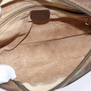 GUCCI GG Supreme Web Sherry Line Bag PVC Beige Gold 001 113 6472 Auth 150723-17