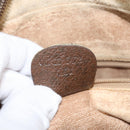 GUCCI GG Supreme Web Sherry Line Bag PVC Beige Gold 001 113 6472 Auth 150723-22