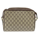GUCCI GG Supreme Web Sherry Line Bag PVC Beige Gold 001 113 6472 Auth 150723-3