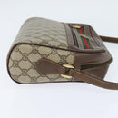 GUCCI GG Supreme Web Sherry Line Bag PVC Beige Gold 001 113 6472 Auth 150723-5