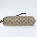 GUCCI GG Supreme Web Sherry Line Bag PVC Beige Gold 001 113 6472 Auth 150723-9