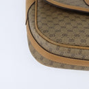 GUCCI Micro GG Supreme Shoulder Bag PVC Beige Gold Auth 150726-9