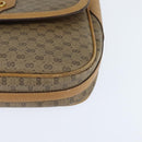 GUCCI Micro GG Supreme Shoulder Bag PVC Beige Gold Auth 150726-14