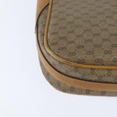 GUCCI Micro GG Supreme Shoulder Bag PVC Beige Gold Auth 150726-15