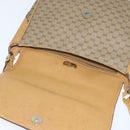 GUCCI Micro GG Supreme Shoulder Bag PVC Beige Gold Auth 150726-10