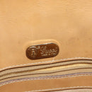 GUCCI Micro GG Supreme Shoulder Bag PVC Beige Gold Auth 150726-18