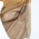 GUCCI Micro GG Supreme Shoulder Bag PVC Beige Gold Auth 150726-19