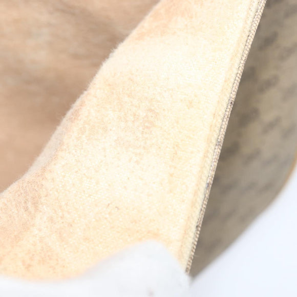 GUCCI Micro GG Supreme Shoulder Bag PVC Beige Gold Auth 150726