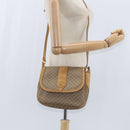GUCCI Micro GG Supreme Shoulder Bag PVC Beige Gold Auth 150726-22