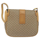 GUCCI Micro GG Supreme Shoulder Bag PVC Beige Gold Auth 150726-2