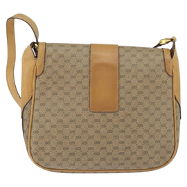 GUCCI Micro GG Supreme Shoulder Bag PVC Beige Gold Auth 150726 - 0
