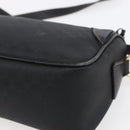 GUCCI Micro GG Supreme Shoulder Bag PVC Black Gold 001 37 0443 Auth 150727-12