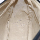 GUCCI Micro GG Supreme Shoulder Bag PVC Black Gold 001 37 0443 Auth 150727-19