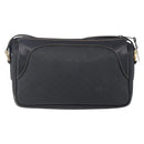 GUCCI Micro GG Supreme Shoulder Bag PVC Black Gold 001 37 0443 Auth 150727-3