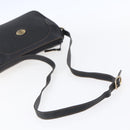 GUCCI Micro GG Supreme Shoulder Bag PVC Black Gold 001 37 0443 Auth 150727-7