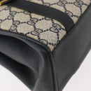 GUCCI GG Supreme Shoulder Bag PVC Navy Gold 000 46 4857 Auth 150729-10