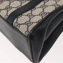 GUCCI GG Supreme Shoulder Bag PVC Navy Gold 000 46 4857 Auth 150729-13