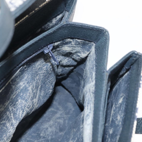 GUCCI GG Supreme Shoulder Bag PVC Navy Gold 000 46 4857 Auth 150729