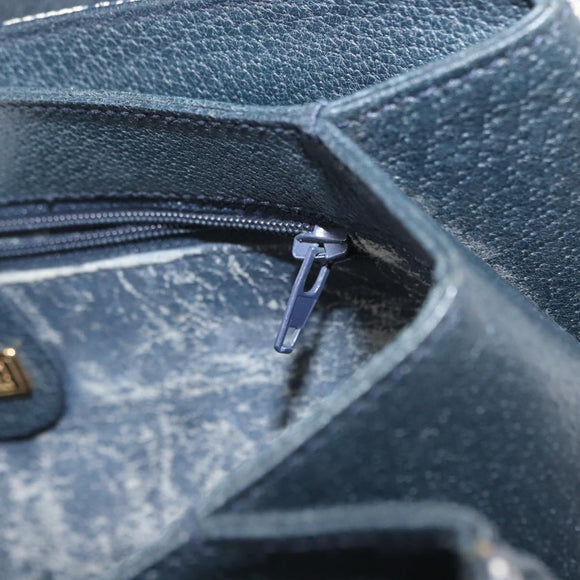 GUCCI GG Supreme Shoulder Bag PVC Navy Gold 000 46 4857 Auth 150729