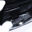 GUCCI Soho Hand Bag Enamel Black Silver Auth 150731-10