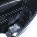 GUCCI Soho Hand Bag Enamel Black Silver Auth 150731-18