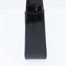 GUCCI Soho Hand Bag Enamel Black Silver Auth 150731-4