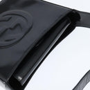 GUCCI Soho Hand Bag Enamel Black Silver Auth 150731-6