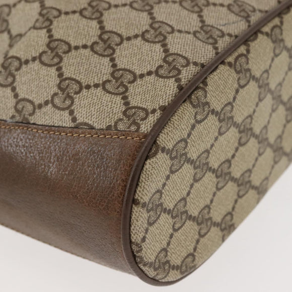 GUCCI GG Supreme Web Sherry Line Shoulder Bag PVC Beige 41 02 034 Auth 150733