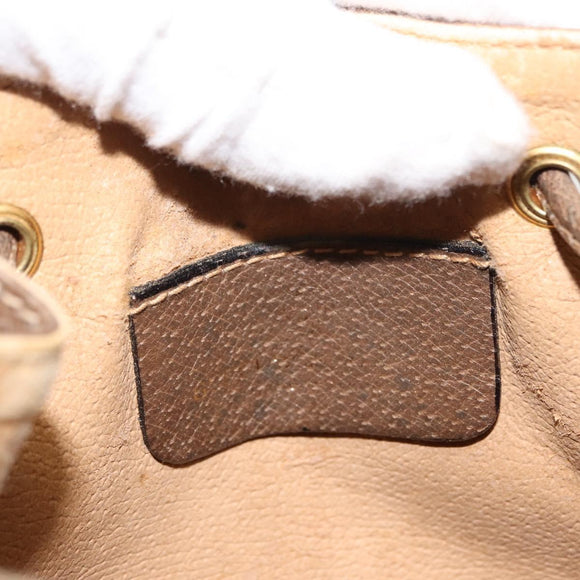 GUCCI GG Supreme Web Sherry Line Shoulder Bag PVC Beige 41 02 034 Auth 150733