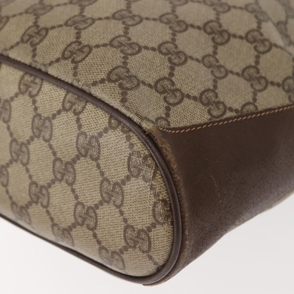 GUCCI GG Supreme Web Sherry Line Shoulder Bag PVC Beige 164 02 034 Auth 150734