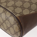 GUCCI GG Supreme Web Sherry Line Shoulder Bag PVC Beige 164 02 034 Auth 150734-13