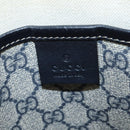GUCCI GG Supreme Sherry Line Shoulder Bag PVC Navy Silver 246413 Auth 150735-17